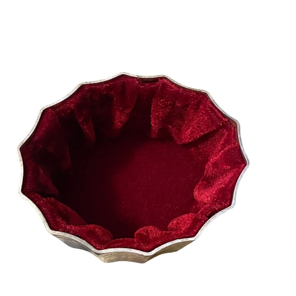 Godinger‎ Silver Plated Lidded Trinket Box With Velvet Lining